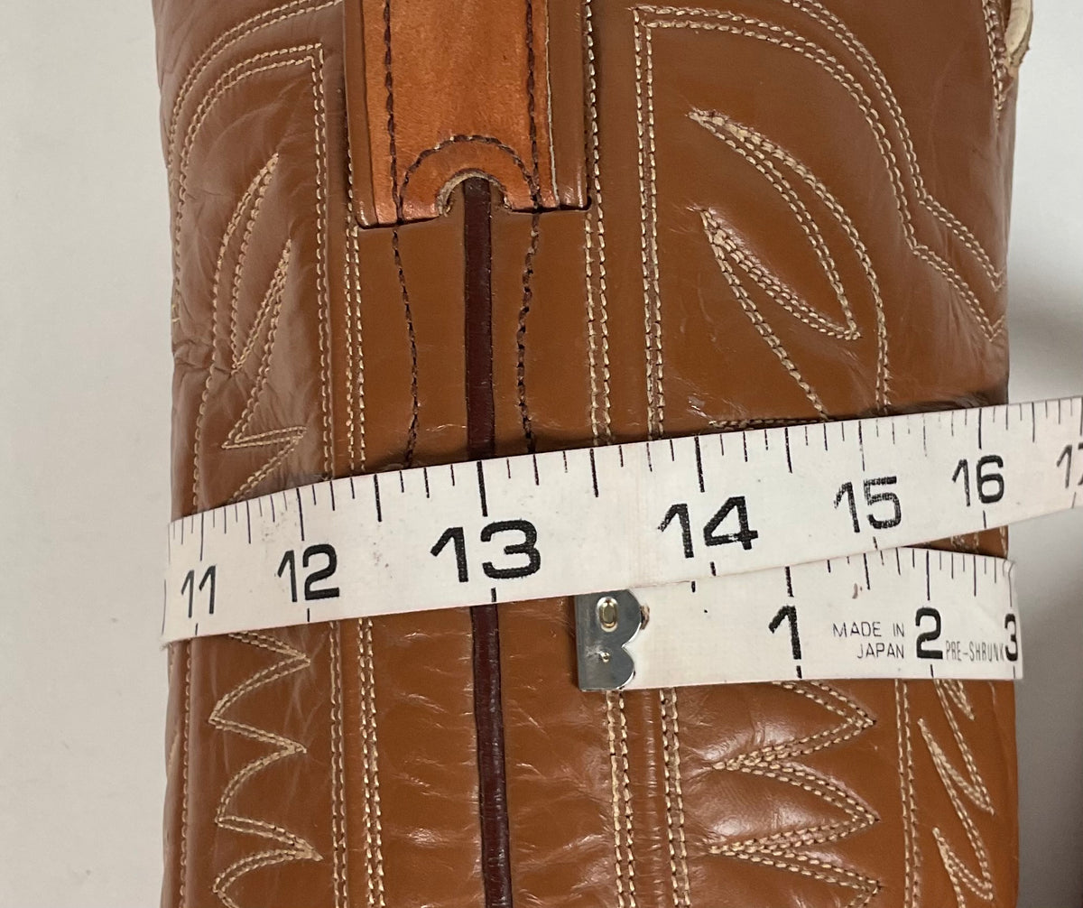 Vintage Justin Fort Worth Cowboy Boots | X Toe | White Label | Men’s 7 D