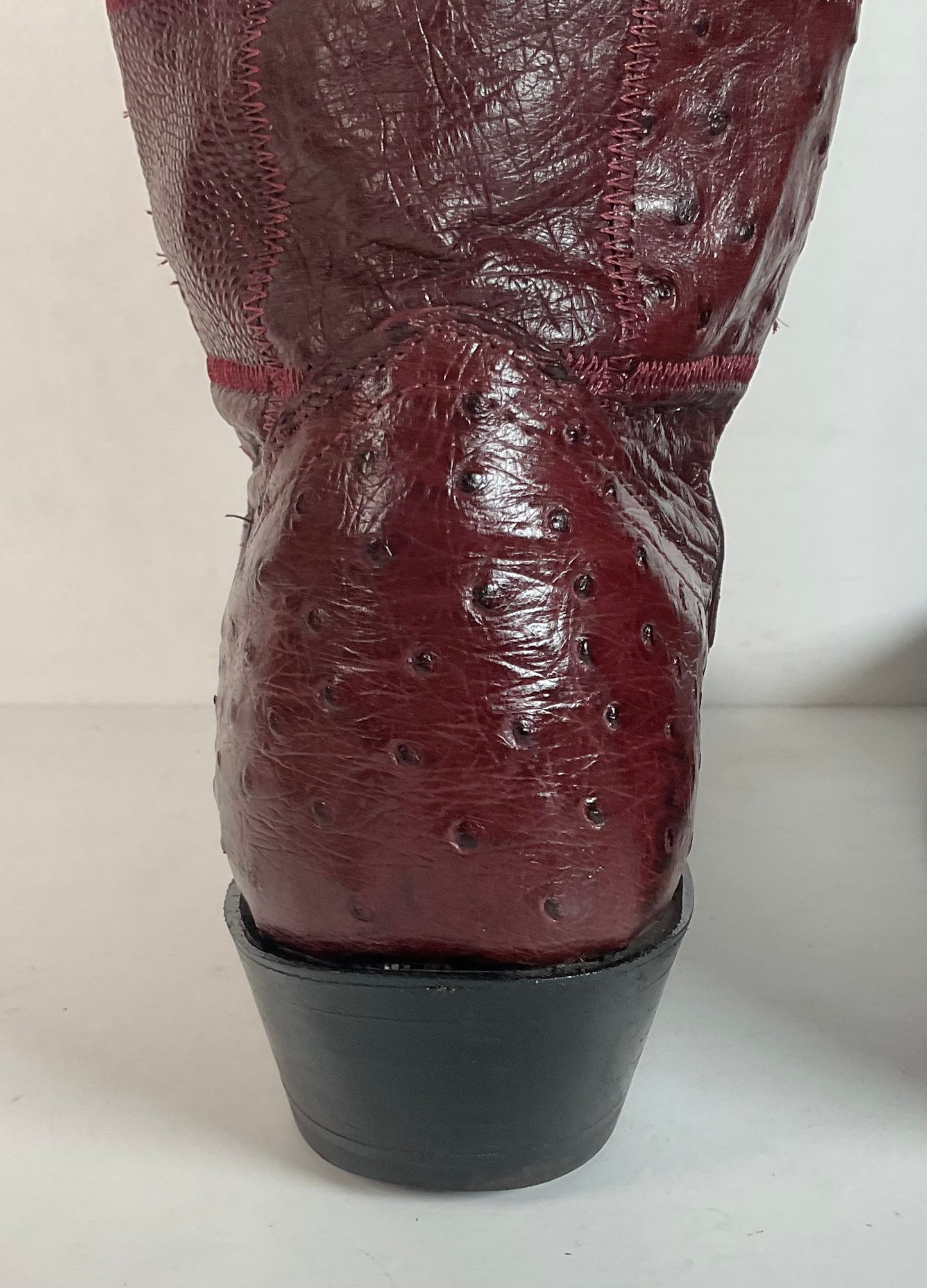 Vintage Nocona Exotic Ostrich Quill Cowgirl Boots 5 C Quilted Patchwork USA