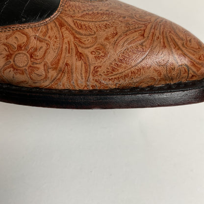 Vintage Ben Miller Cowgirl Boots | Tooled Inlays | Bucking Bronco | Women’s 10 B