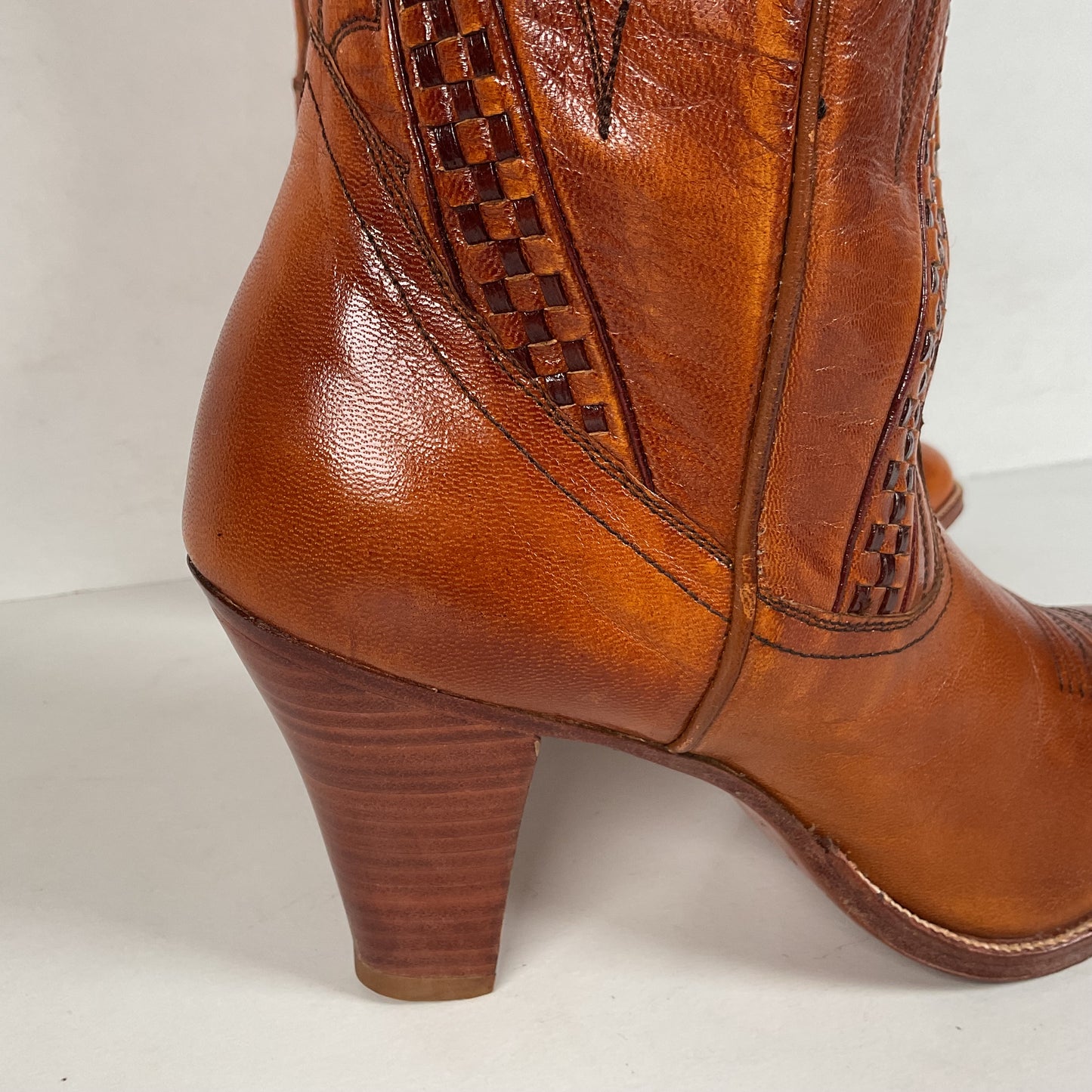 Vintage Dan Post Cowgirl Boots | Spanish Collection | Stacked Heel | Women’s 7.5