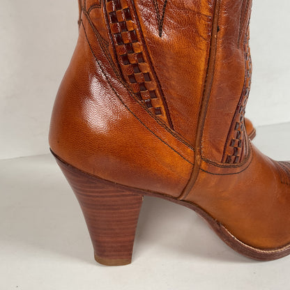 Vintage Dan Post Cowgirl Boots | Spanish Collection | Stacked Heel | Women’s 7.5