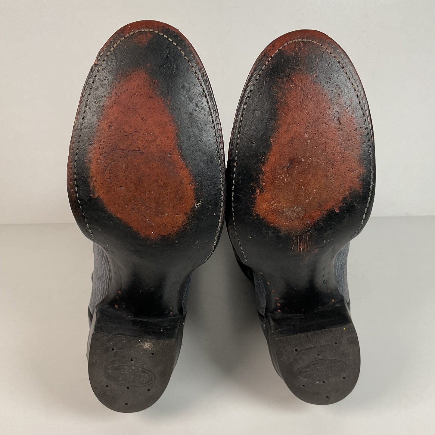 Vintage Sanders Cowboy Boots | Exotic Shark Skin | Extra Narrow | Men’s 11.5 A