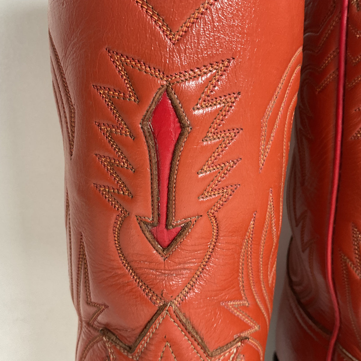 Vintage Tony Lama Cowboy Boots | Gold Label | Tooled Inlay | 6.5 C | Women’s 7.5