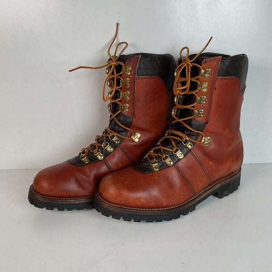 Vintage 1980s Wolverine Mountaineering Boots 11 E USA Vibram Lug Insulated