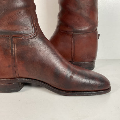 Vintage Peal & Co Polo Riding Boots | Wooden Form | Vanderbilt | King George
