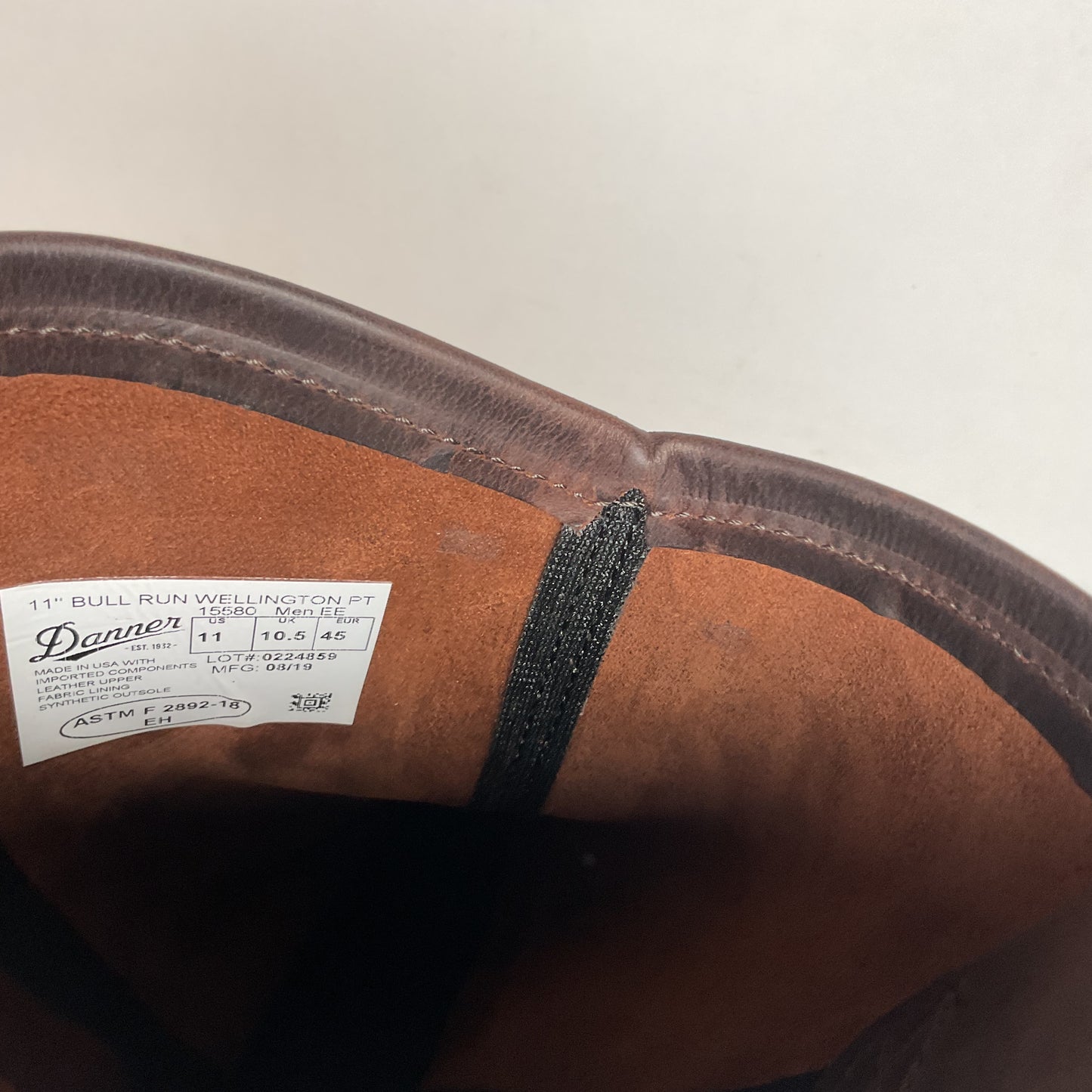 Danner Bull Run Wellington Boots | USA Made | Plain Toe | Men’s 11 EE