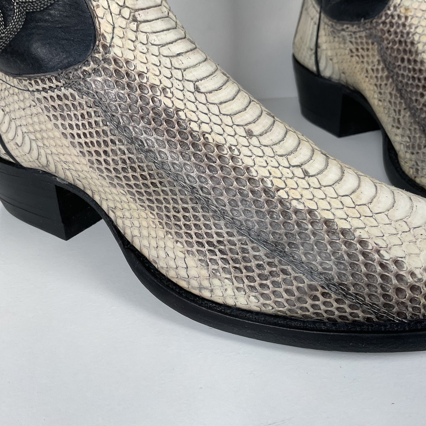 Vintage Tony Lama Water Snake Cowboy Boots | Snakeskin | Men’s 8.5 D
