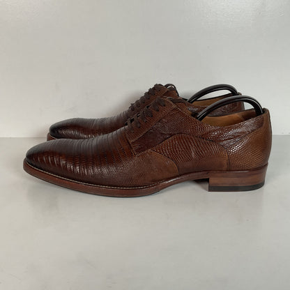 Mezlan Teju Lizard Derby Shoes Brown | Brown | Men’s 9 M