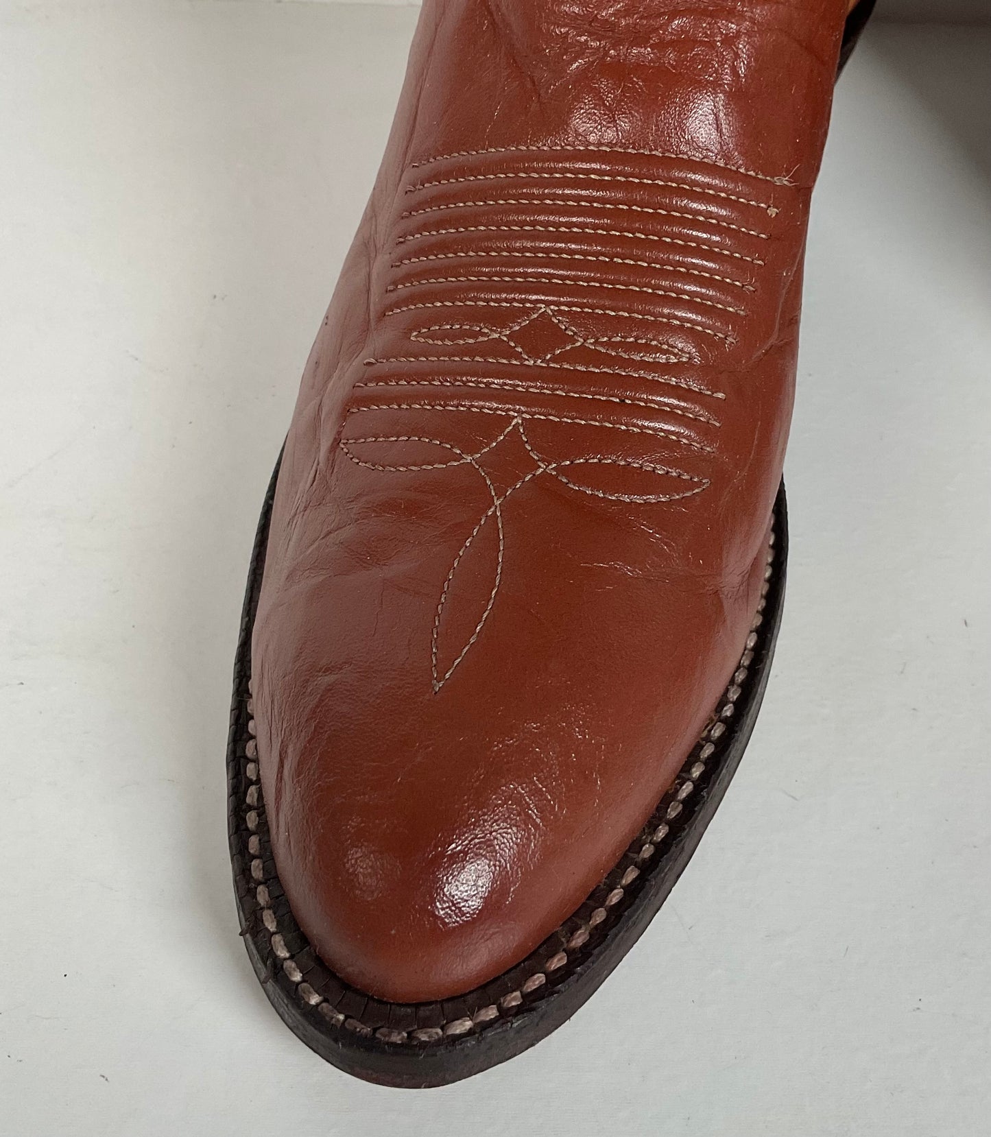 Vintage Tony Lama Cowgirl Boots | Brown | Men’s 5 B | Women’s 6