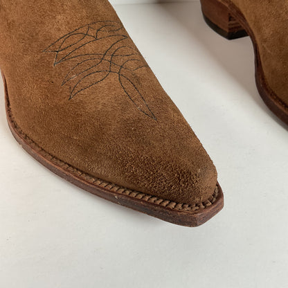 Vintage Sears Suede Cowboy Boots | Rough Out | 1960s-1970s | USA Made | 10 D