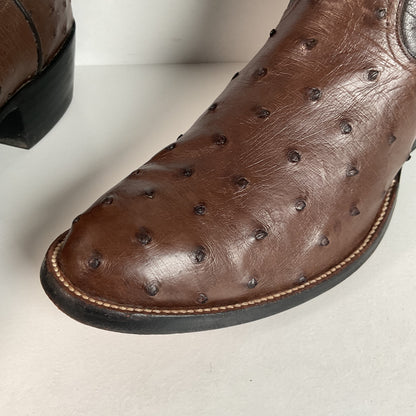 Mercedes Fort Worth Ostrich Quill Cowboy Boots | Custom | Exotic | Men’s 10