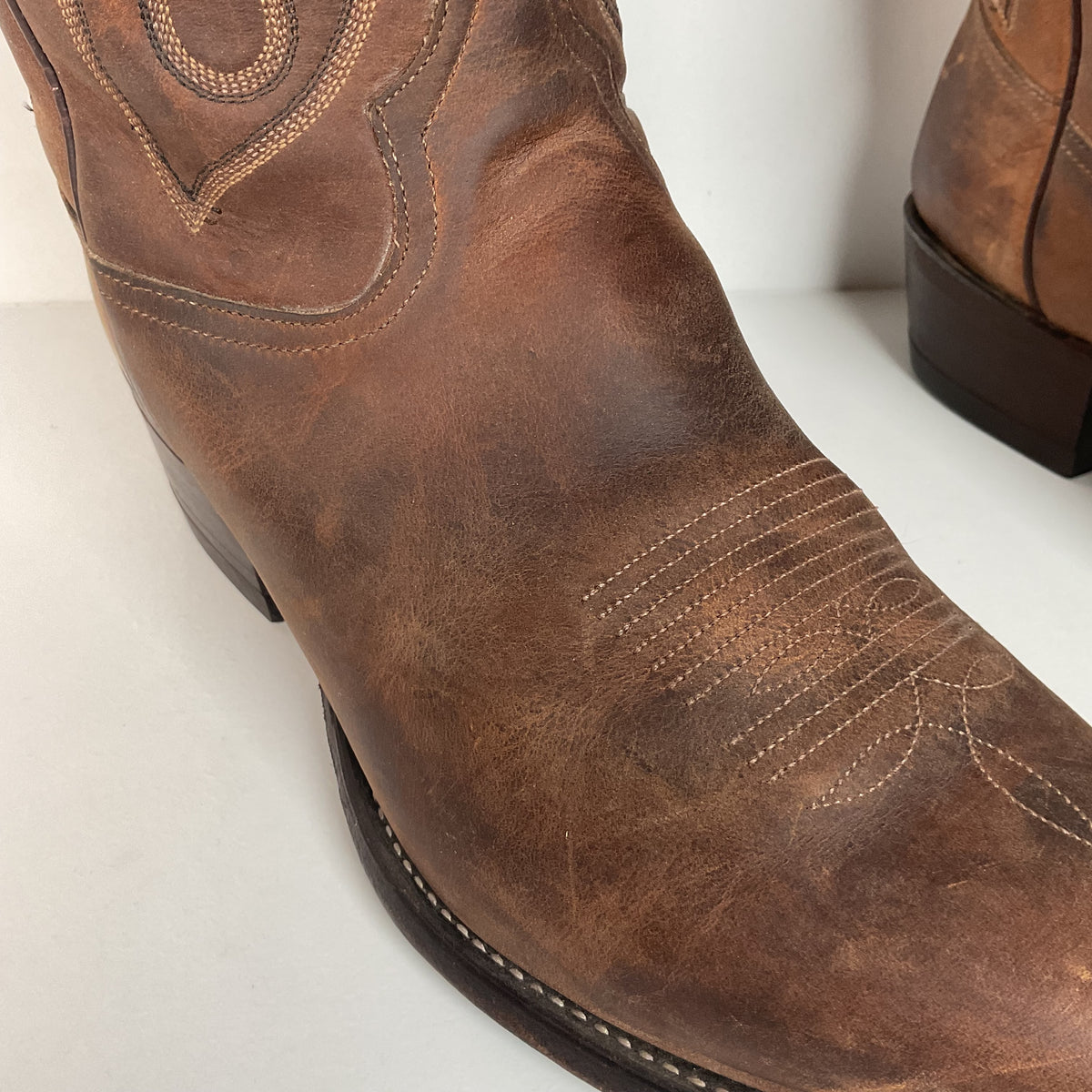 Vintage Tony Lama Cowboy Boots | Bay Apache Cowhide | Men’s 10.5 D
