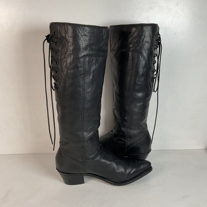Vintage Women’s Harley Davidson Tall Lace Up Boots 10 M USA Made