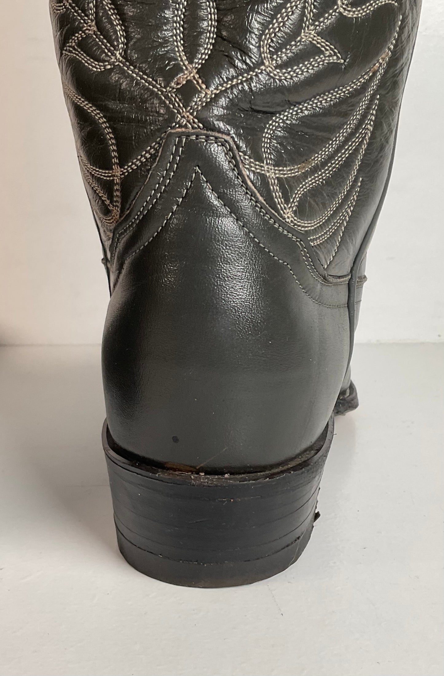 Vintage Tony Lama Gold Label Cowgirl Boots 6.5 B Grey Lizard Teju