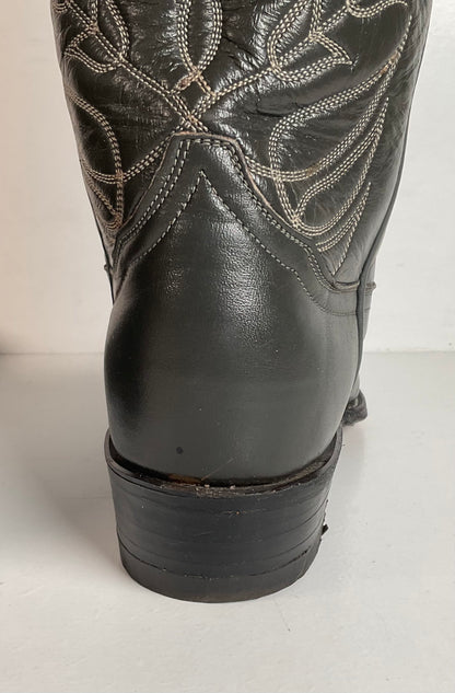 Vintage Tony Lama Gold Label Cowgirl Boots 6.5 B Grey Lizard Teju