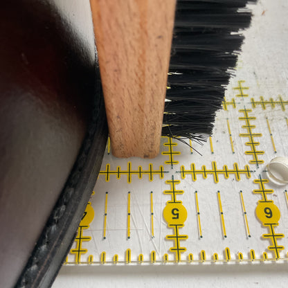 Vintage Dan Post Black Cherry Cowboy Boots — Tooled Inlay — 11 D