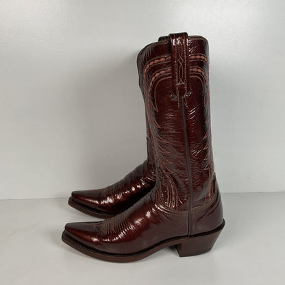 Lucchese 1883 Patent Leather Cowgirl Boots | USA Made | Women’s 6 B