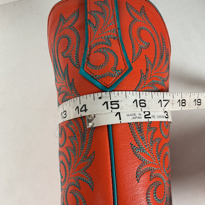 Allen’s Azulado Cowgirl Boots | Bright Orange | Women’s 7 B