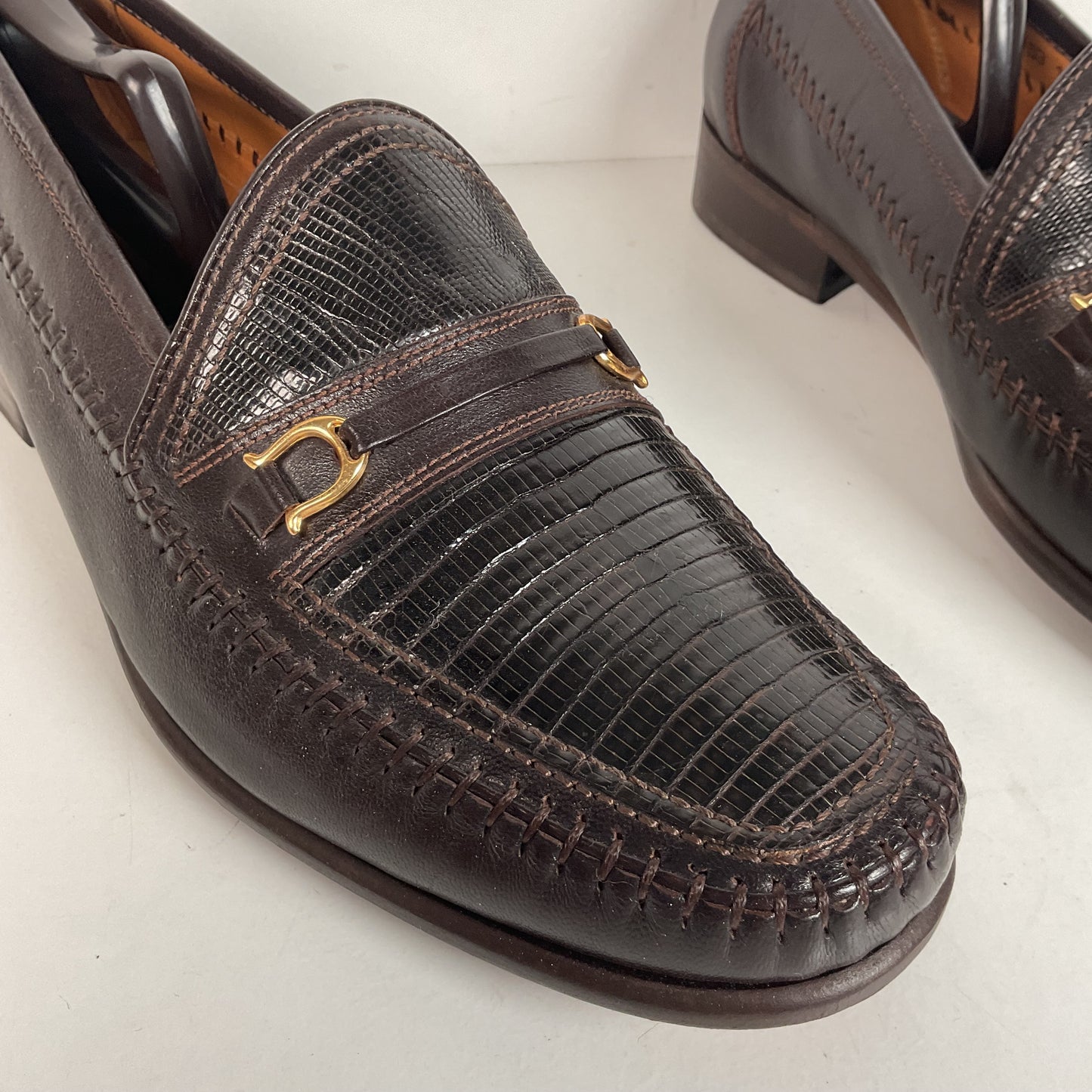 David Eden Lizard Loafers | Dark Brown | Men’s 10.5