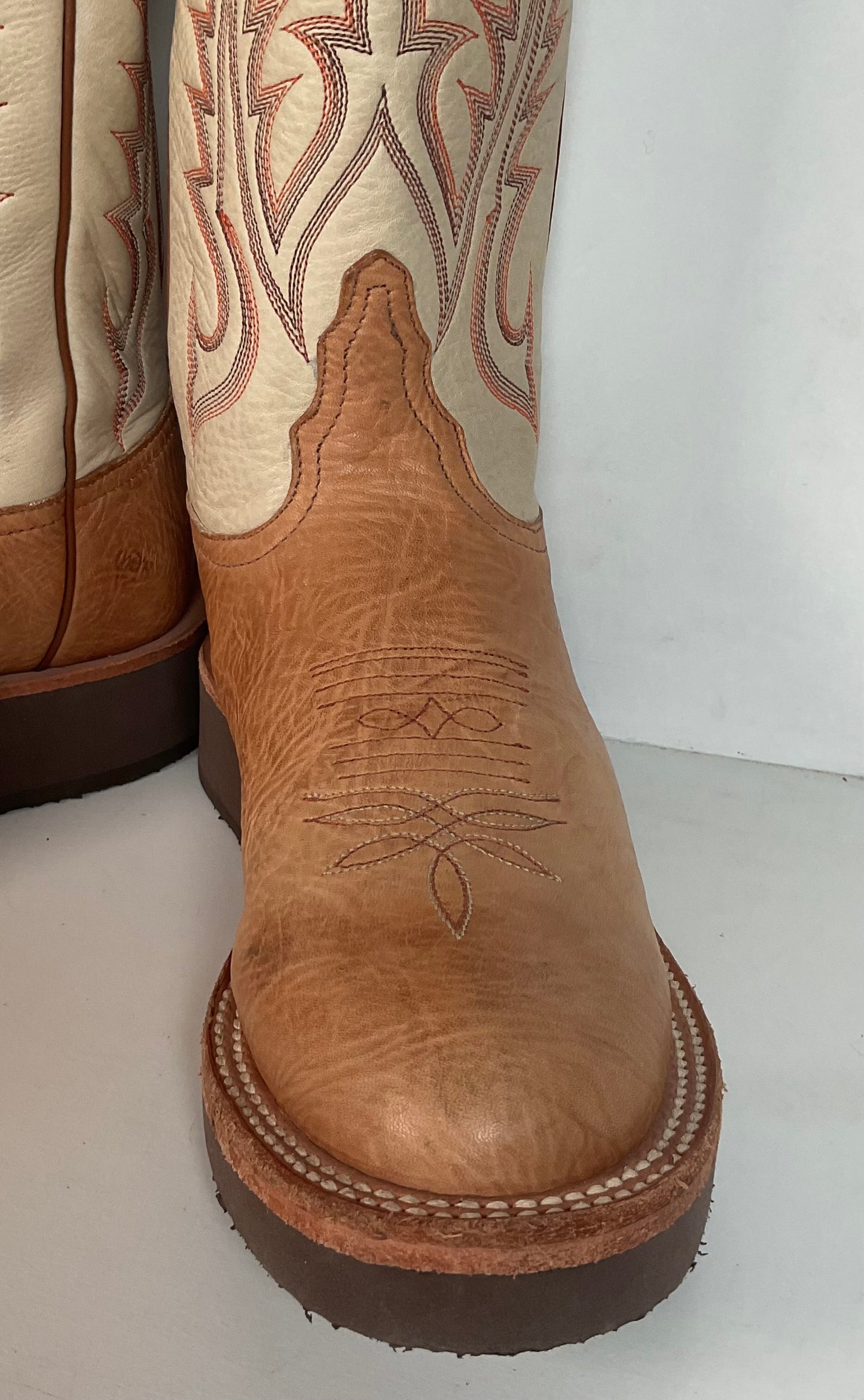 Vintage Tony Lama Women’s Stockman Roper Boots 6.5 B Crepe USA Made