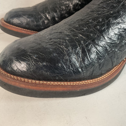 Tony Lama Ostrich Roper Boots | Crepe Sole | USA Made | Men’s 10 D
