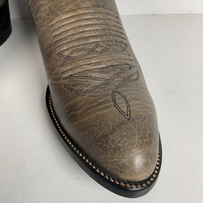 Vintage J. Chisholm Bullhide Cowboy Boots | USA Made | Grey | Men’s 8.5 D