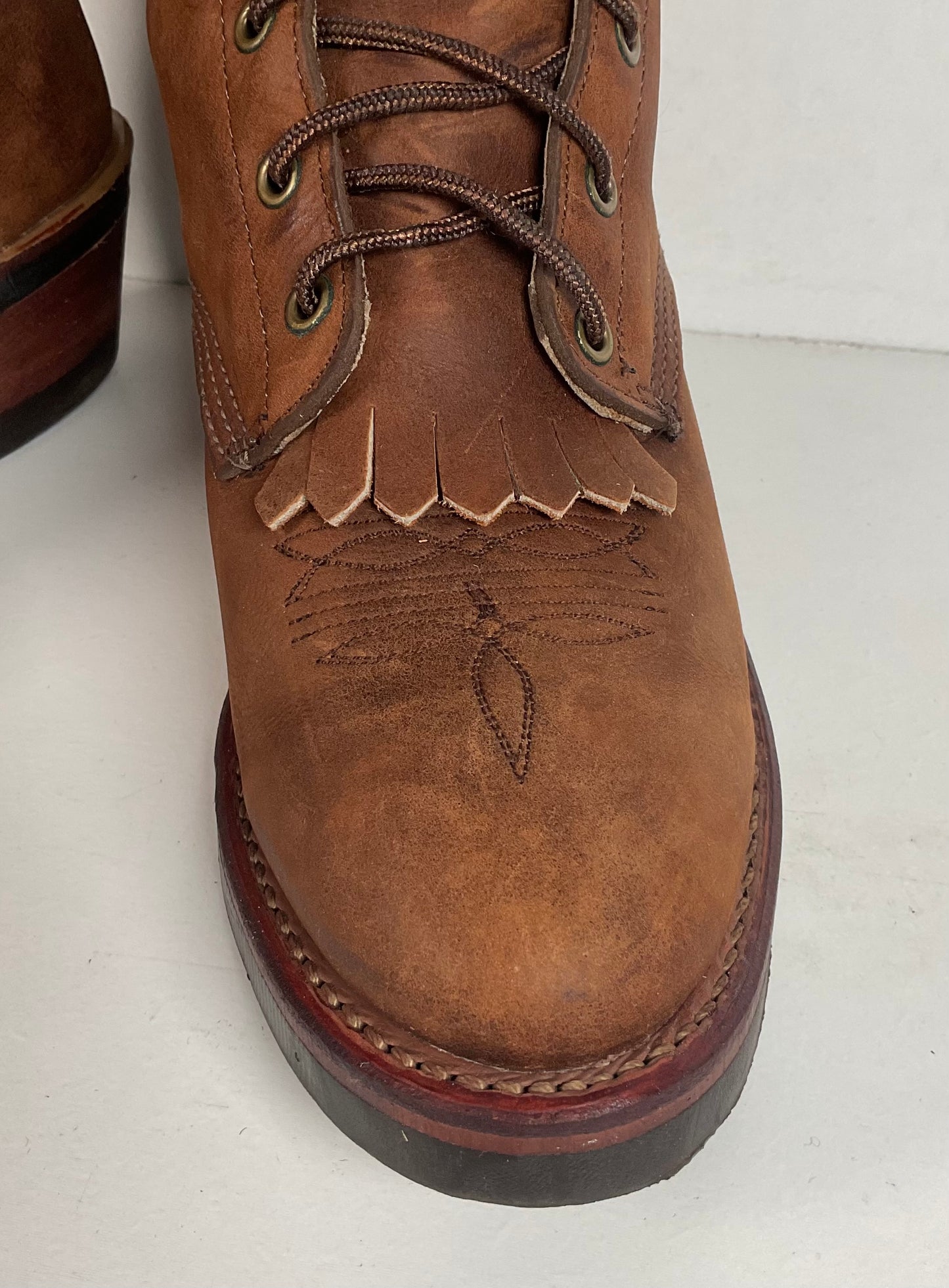 Vintage Abilene Lace Up Packer Boots Men’s 8.5 D USA Made