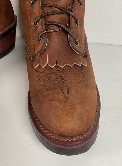 Vintage Abilene Lace Up Packer Boots Men’s 8.5 D USA Made