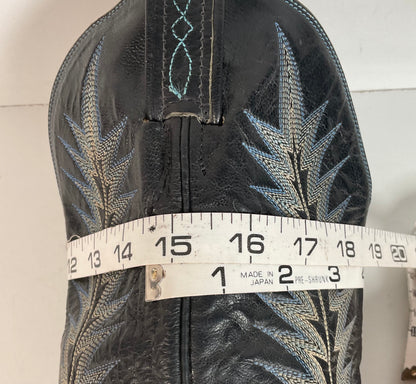 Vintage Tony Lama Gold Label Elephant Boots 10 D USA Made Exotic