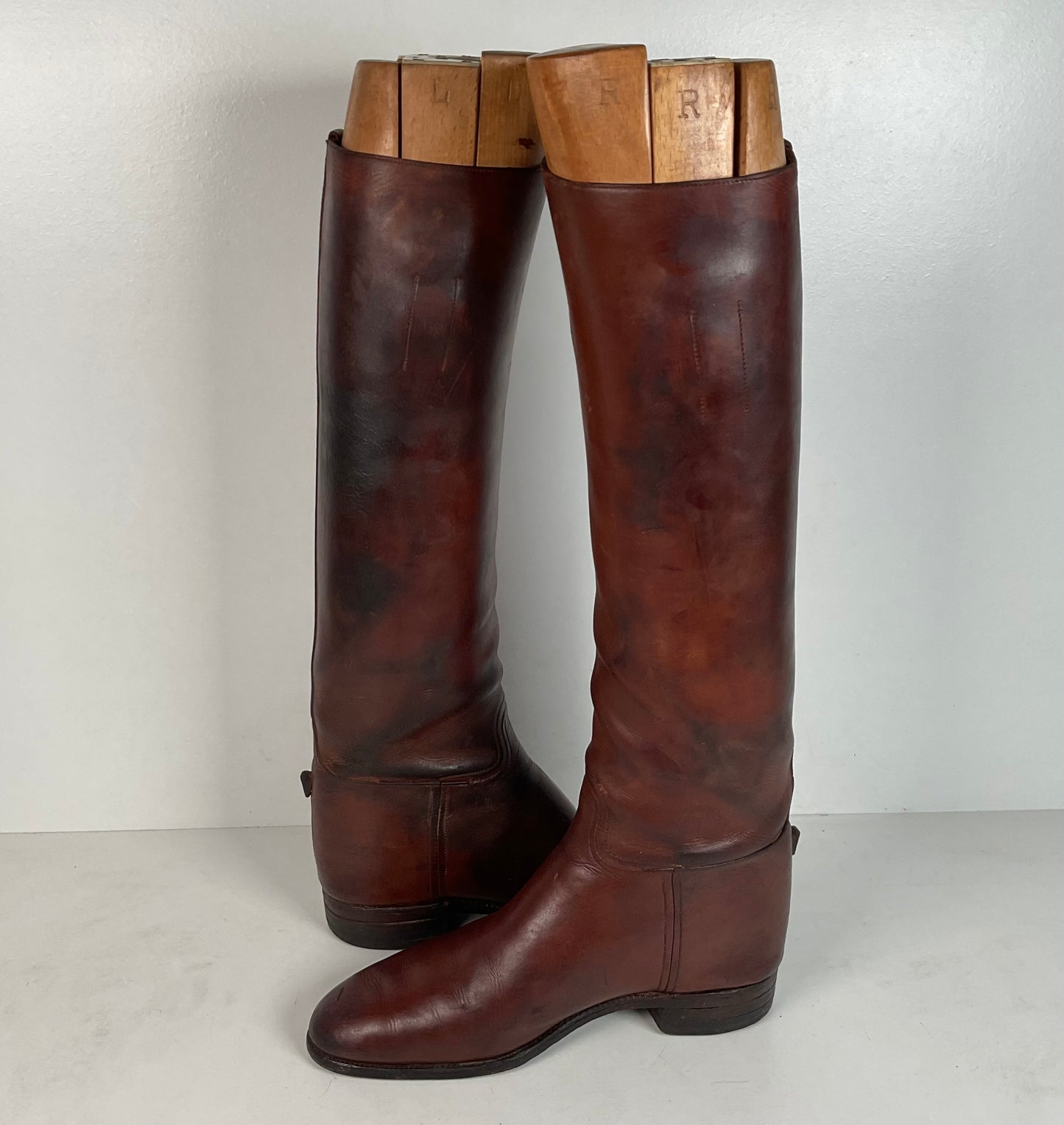 Vintage Peal & Co Polo Riding Boots | Wooden Form | Vanderbilt | King George