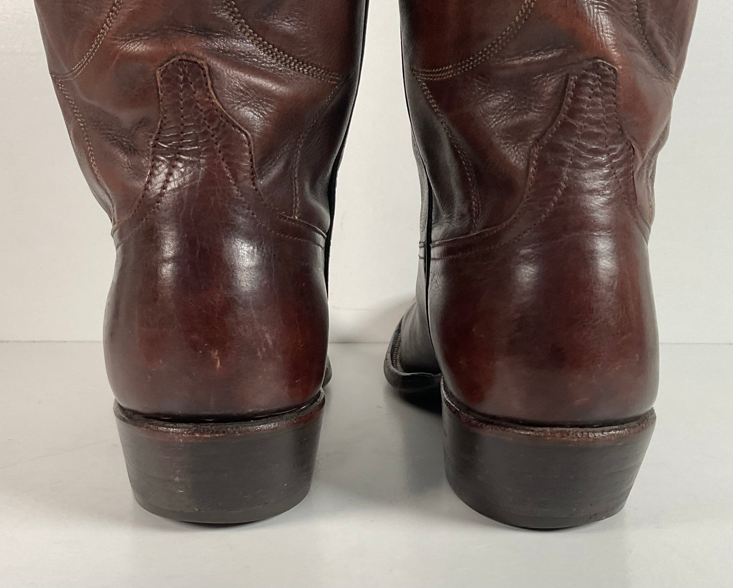 Vintage Rocky Carroll Custom Cowgirl Boots 8-8.5 Texas Americana