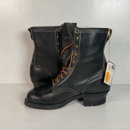 Vintage Herman Santa Rosa Packer Boots 10.5 W USA Made Soft Toe Quabaug Vibram