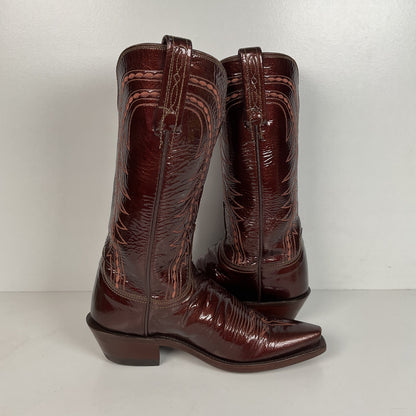 Lucchese 1883 Patent Leather Cowgirl Boots | USA Made | Women’s 6 B