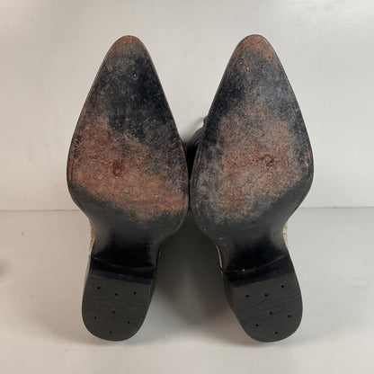 Remington Natural Alligator Cowboy Boots 9 D Body Cut