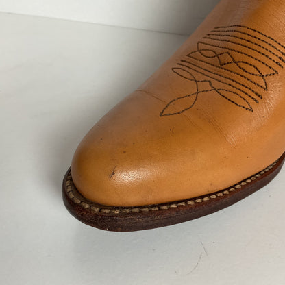 Vintage Frye Billy Cowboy Boots | USA Made | Butterscotch | Men’s 9.5 D
