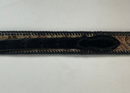 Custom Timber Rattlesnake Cowboy Belt |Canebrake | Braided | Snake Skin