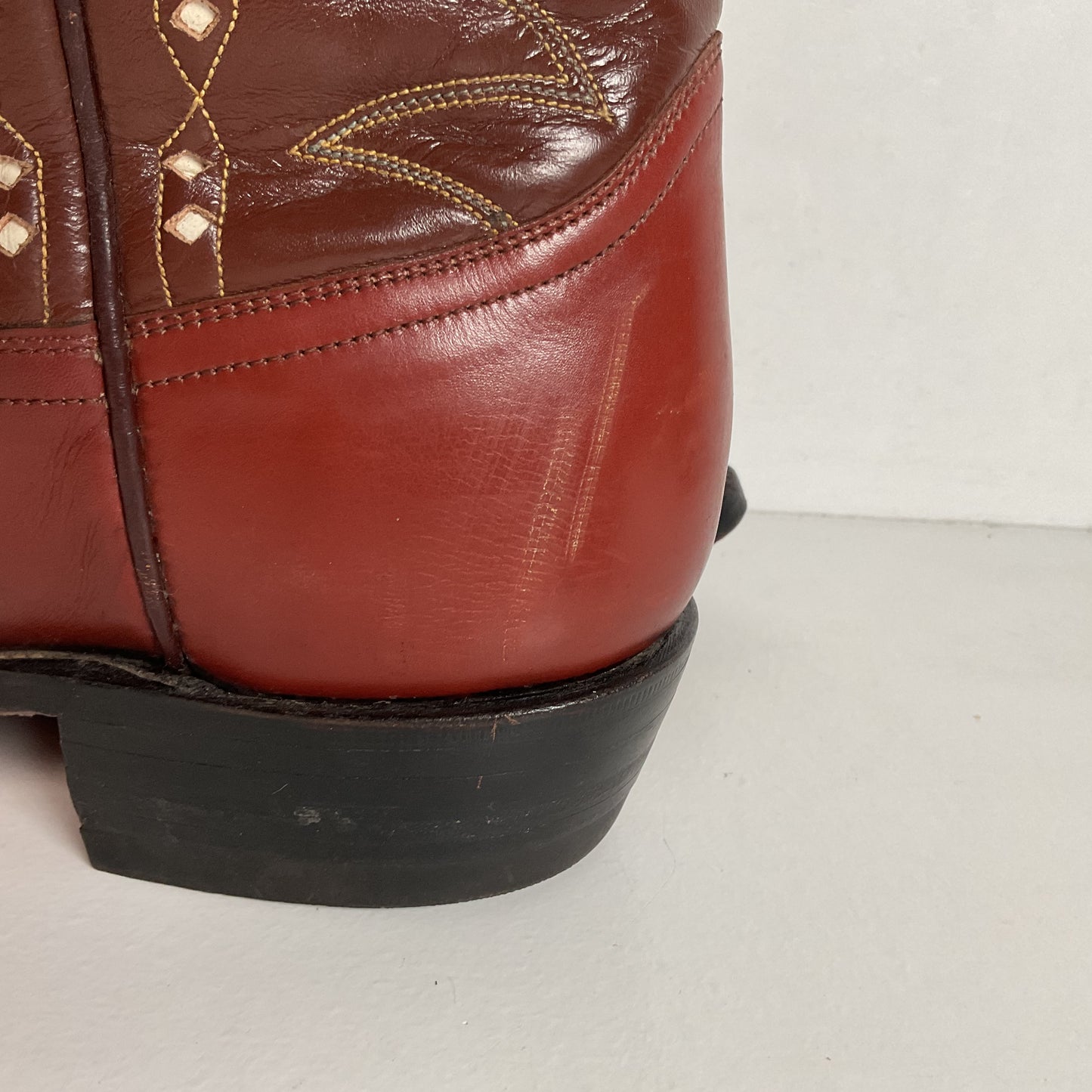 1960s Justin Pee Wee Cowboy Boots 10 D Shorty