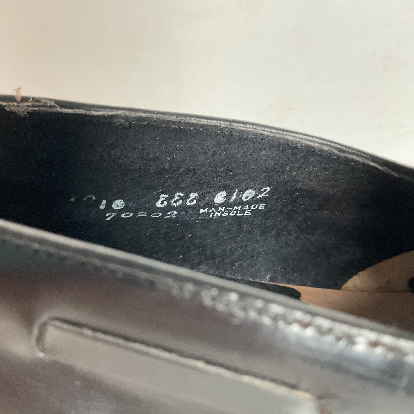 Vintage Florsheim Tassel Loafers | USA Made | Black Veal | High Shine | 10 EEE