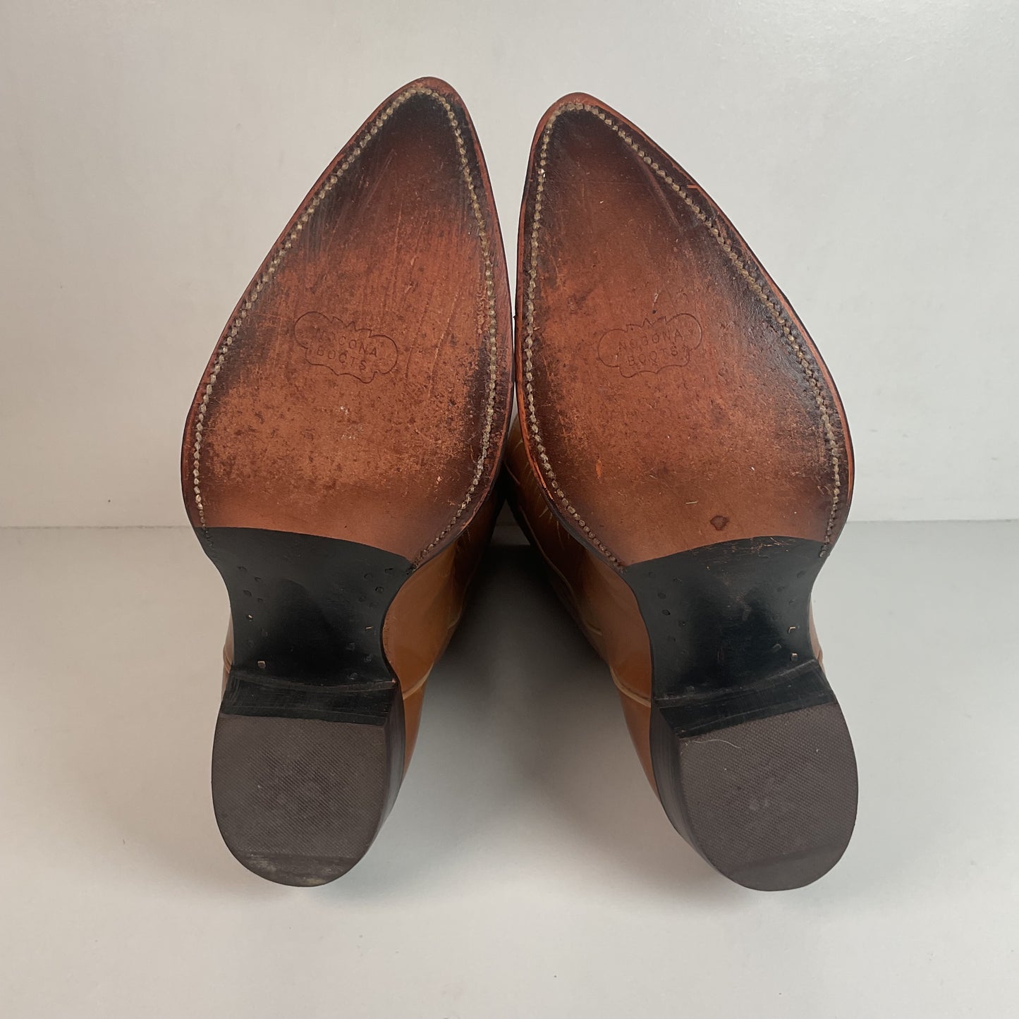 Vintage Nocona Calfskin Cowboy Boots 12 D Old Black Label