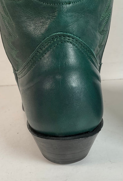 Vintage Nocona Cowgirl Boots | USA Made | Green | 7.5 B