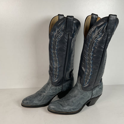 Vintage Abilene Cowgirl Boots | USA Made | Marbled Leather | Women’s 8 M