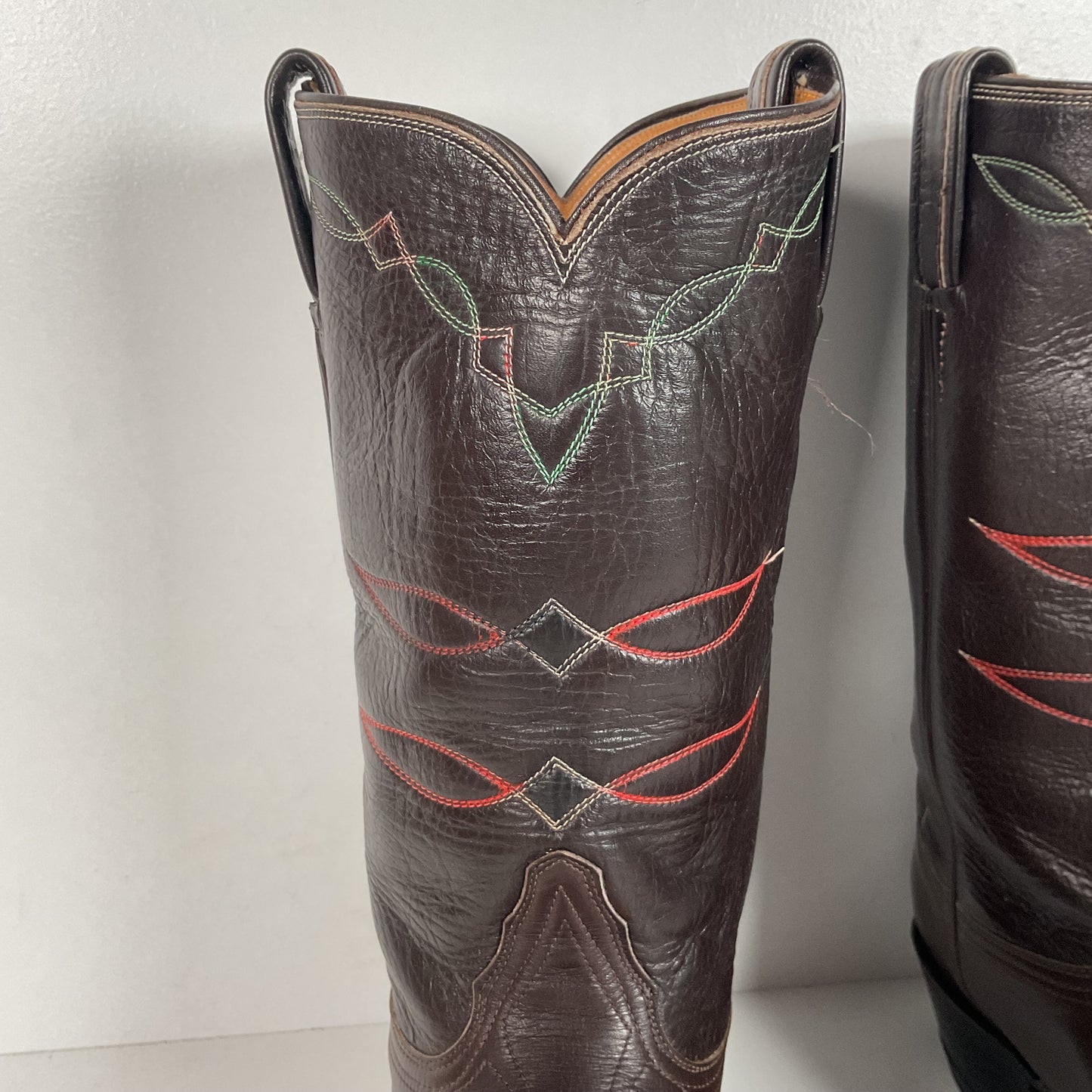 Vintage Tony Lama Buffalo Calf Cowboy Boots | 1960s-1970s | Narrow | Men’s 11 B