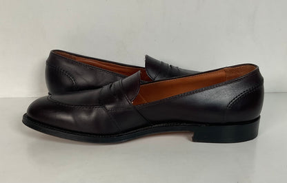 Alden New England Penny Loafer 11 AA Style 683 Burgundy Calf Skin