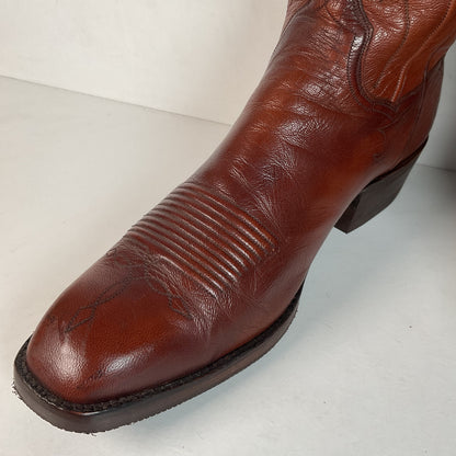 Vintage T.O. Stanley Goat Seville Cowboy Boots 10.5 D Recraft