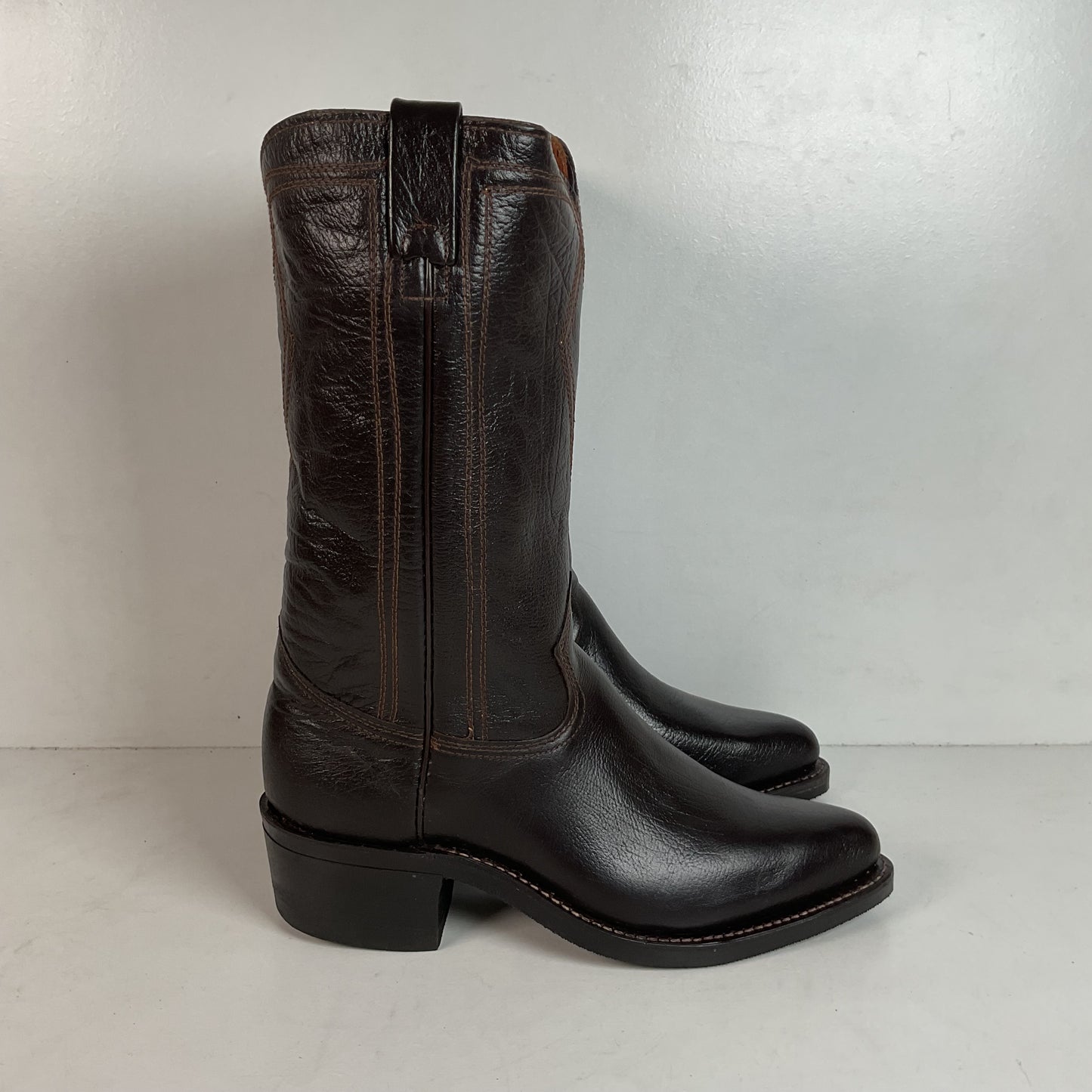 Vintage Texas Water Buffalo Cowboy Boots | USA Made | Exotic | Men’s 8.5 D