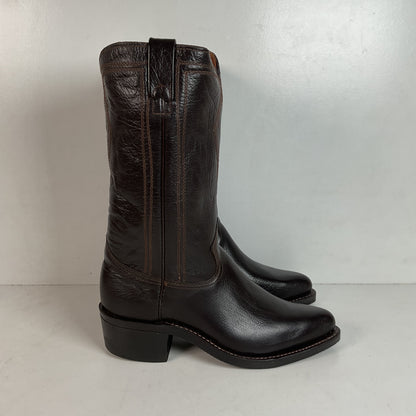Vintage Texas Water Buffalo Cowboy Boots | USA Made | Exotic | Men’s 8.5 D