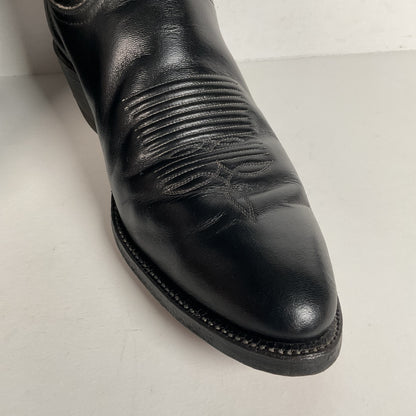 Vintage Tony Lama Cowboy Boots | Gold Label | Black | Extra Narrow | Men’s 11 A