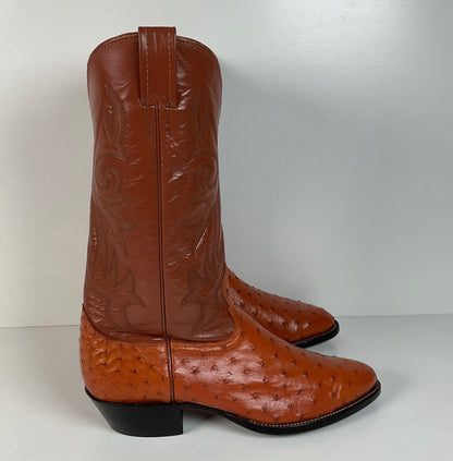Vintage Nocona Full Quill Ostrich | Exotic | USA Made | Men’s 9 D