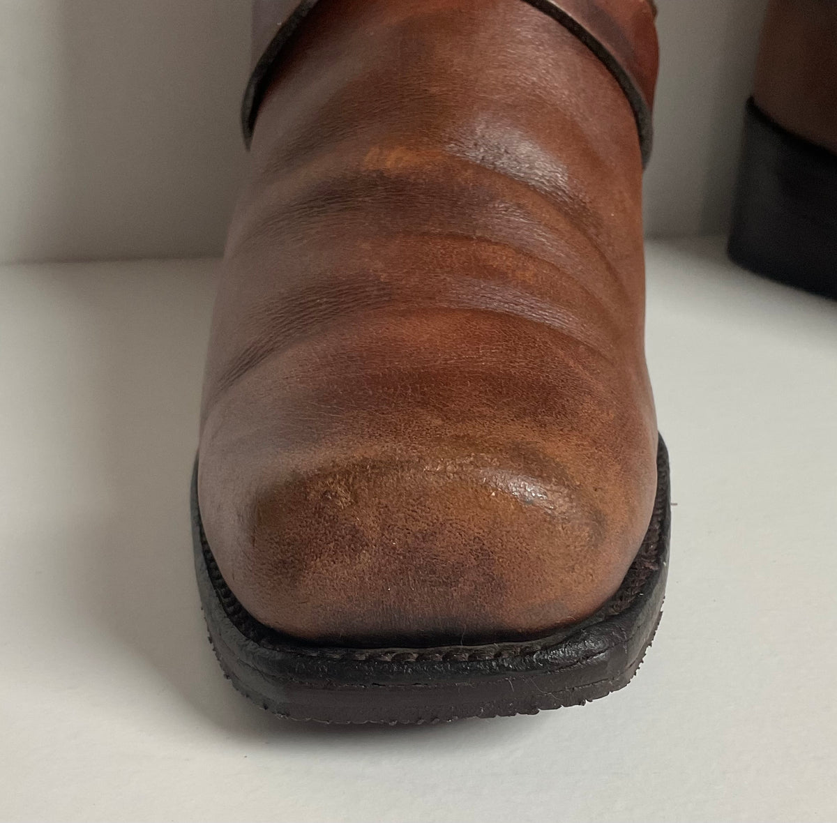 Vintage Frye Black Label | Harness Tanker Boots | Women’s 8 B