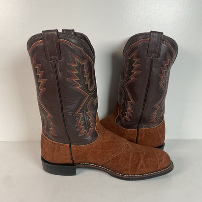 Vintage Larry Mahan Sanded Elephant Roper Boots | Exotic | USA Made | Men’s 9.5 D